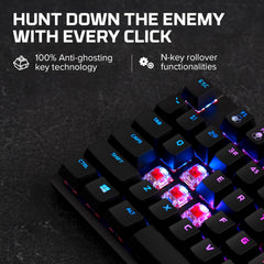 Alloy Origins Core - Tenkeyless Mechanical Gaming Keyboard, Software Controlled Light & Macro Customization, Compact Form Factor, RGB LED Backlit, Linear  Red Switch