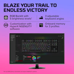 Alloy Origins Core - Tenkeyless Mechanical Gaming Keyboard, Software Controlled Light & Macro Customization, Compact Form Factor, RGB LED Backlit, Linear  Red Switch