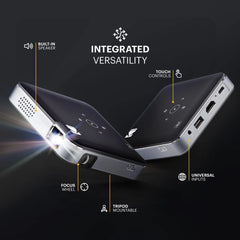 Luma 150 Pico Projector with Built-In Speaker, Black