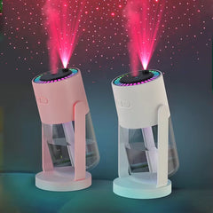 MistGlow 280ML Air Humidifier – Desktop Humidifier with Projector, Adjustable Light & Auto Off for Home & Office