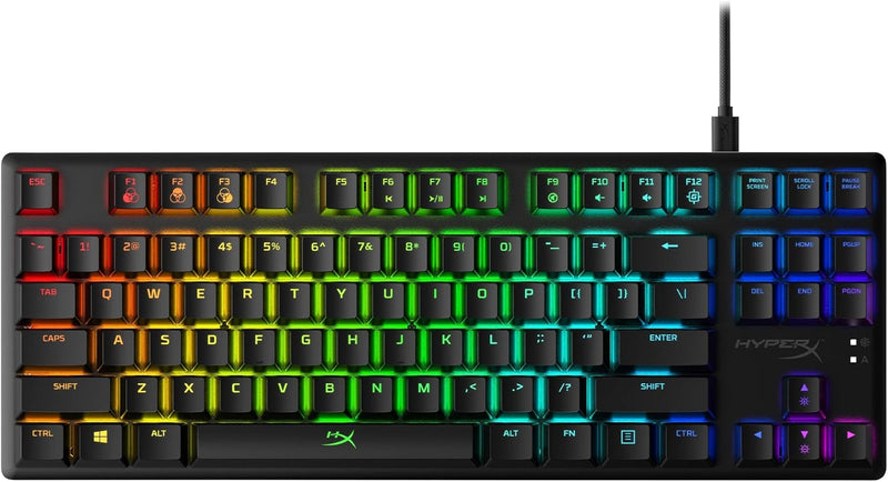 Alloy Origins Core - Tenkeyless Mechanical Gaming Keyboard, Software Controlled Light & Macro Customization, Compact Form Factor, RGB LED Backlit, Linear  Red Switch