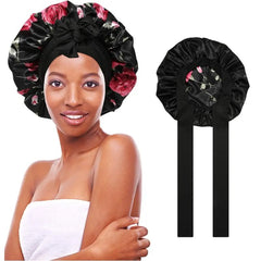 SilkEase Satin Hair Cap – Double-Layer Silk-Like Satin Cap for Hair Protection and Comfort