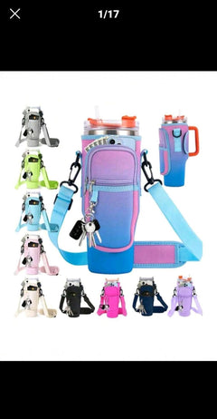 Neoprene Drink Holder with Phone & Card Pocket