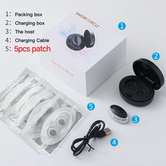 SmartSnore™ 5-Pair EMS Anti-Snoring Device – Breathe Easy, Sleep Deep