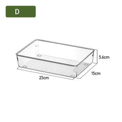 ClearNest Organizer – Transparent Anti-Scratch Drawer Storage Box for Cosmetics, Office & Home